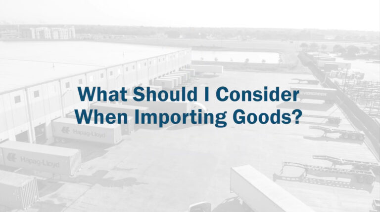 importing goods
